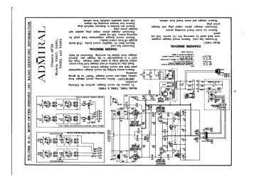 Admiral 4F3A ;Chassis schematic circuit diagram